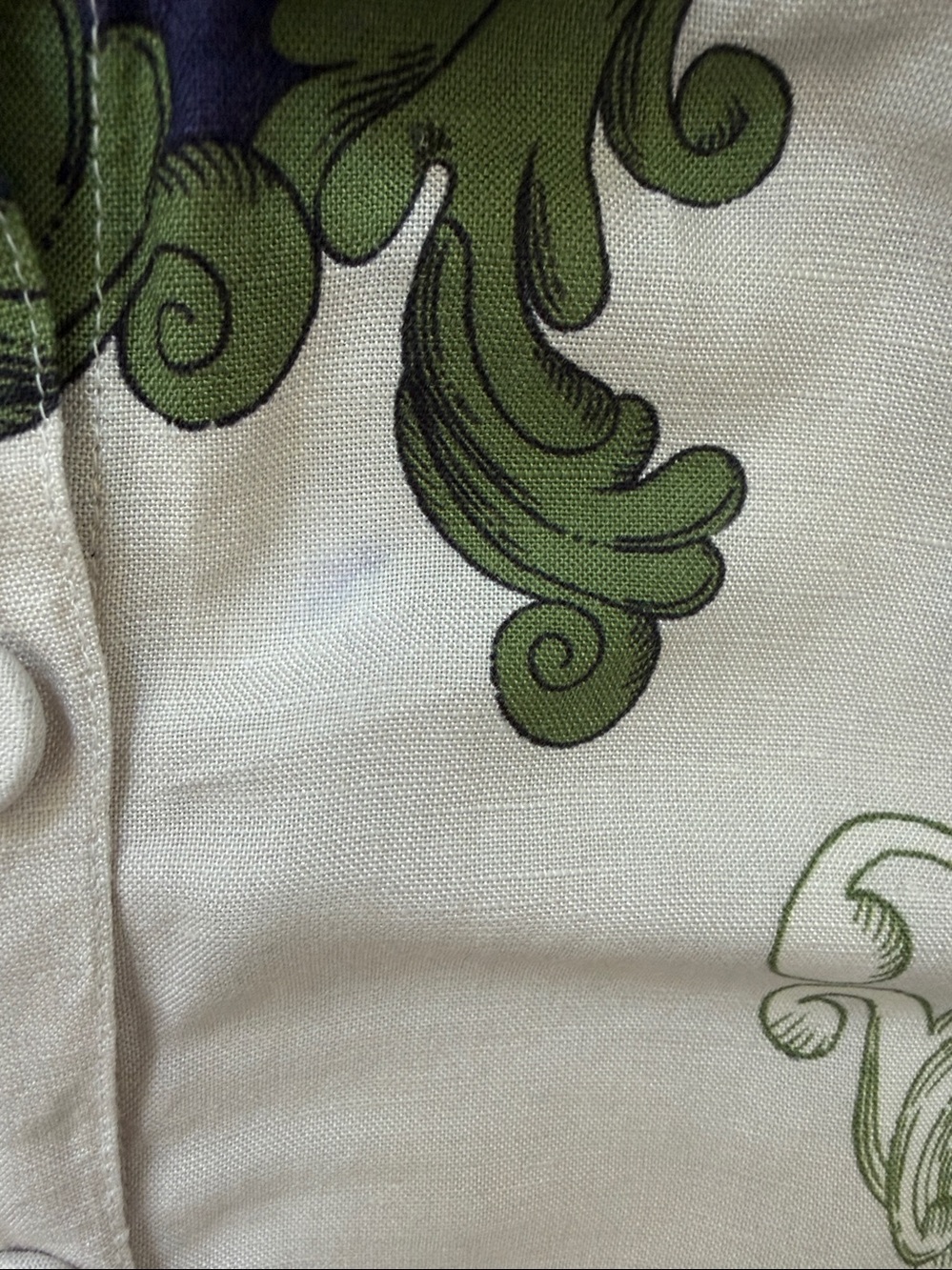 Farm Rio x Anthropologie Puff-Sleeve Printed Buttondown Blouse -SMALL - Picture 7 of 11
